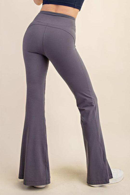 Recycled Butter Front Slit Legging